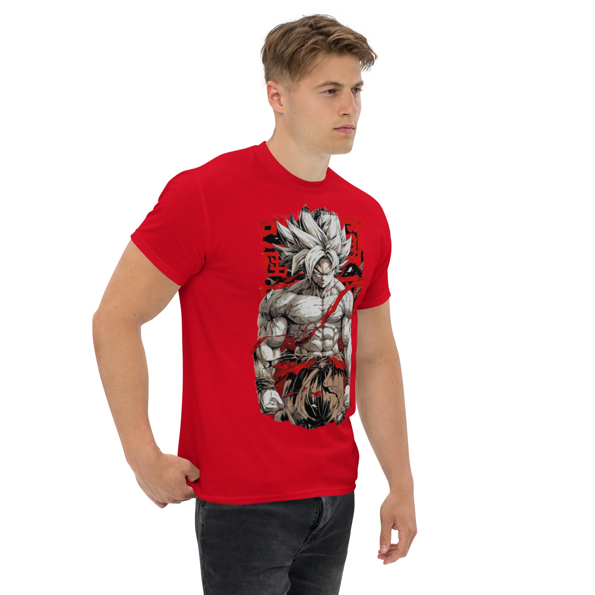 T-Shirt Unisex Stampata 100% Cotone – Confortevole – Design Super Son Goku-Biiply