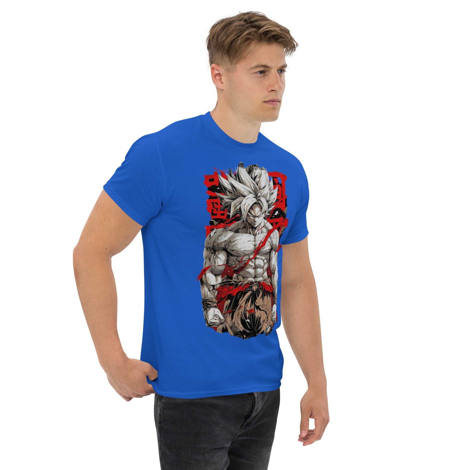 T-Shirt Unisex Stampata 100% Cotone – Confortevole – Design Super Son Goku-Biiply