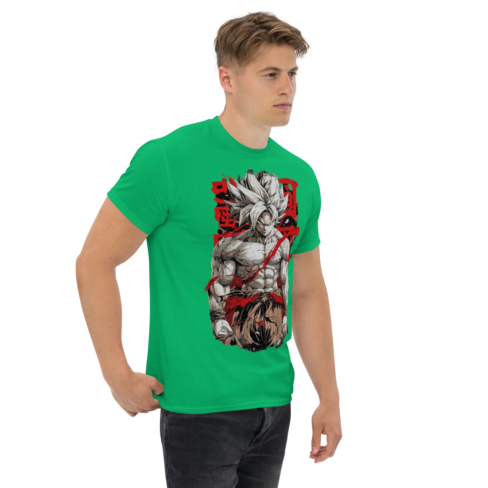 T-Shirt Unisex Stampata 100% Cotone – Confortevole – Design Super Son Goku-Biiply