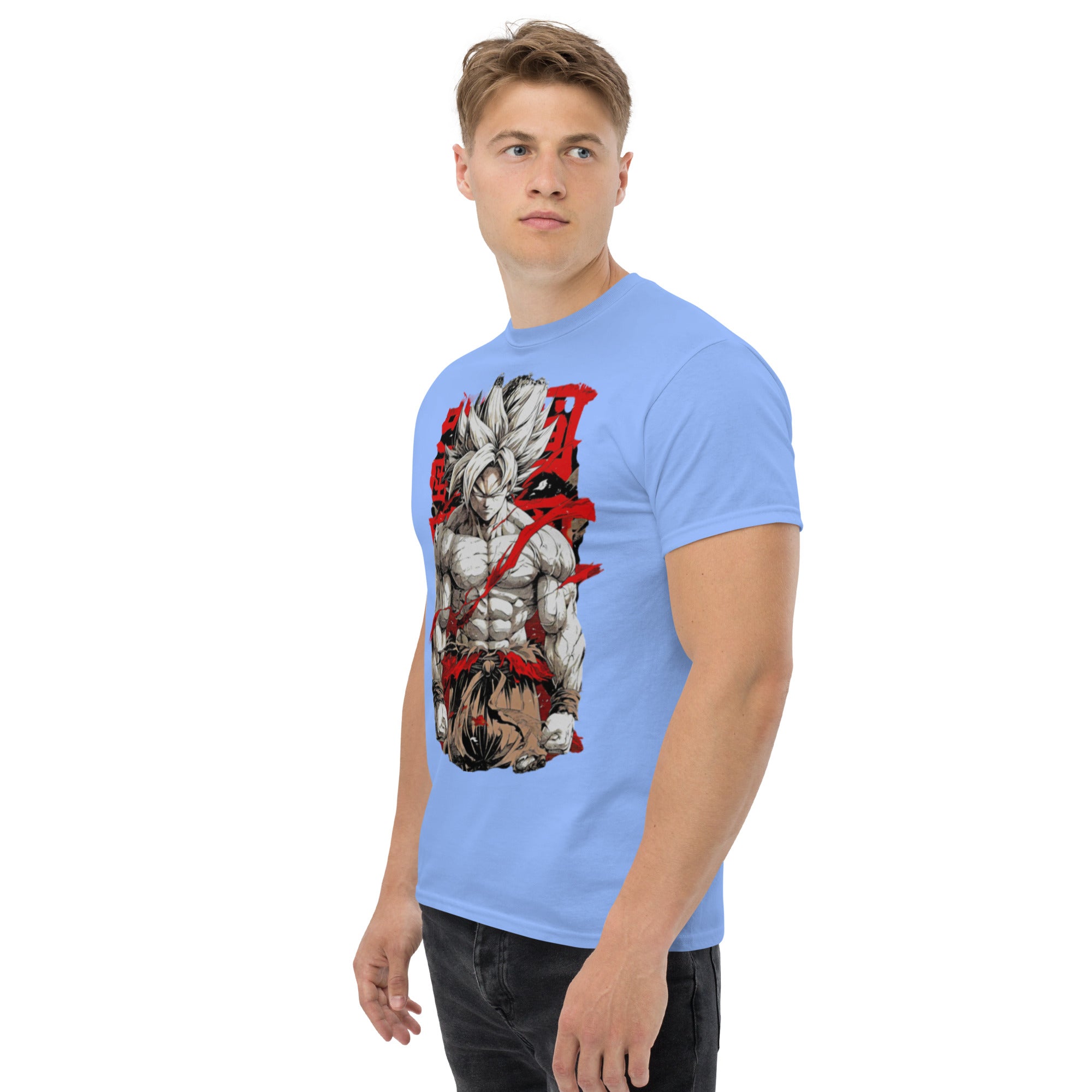 T-Shirt Unisex Stampata 100% Cotone – Confortevole – Design Super Son Goku-Biiply