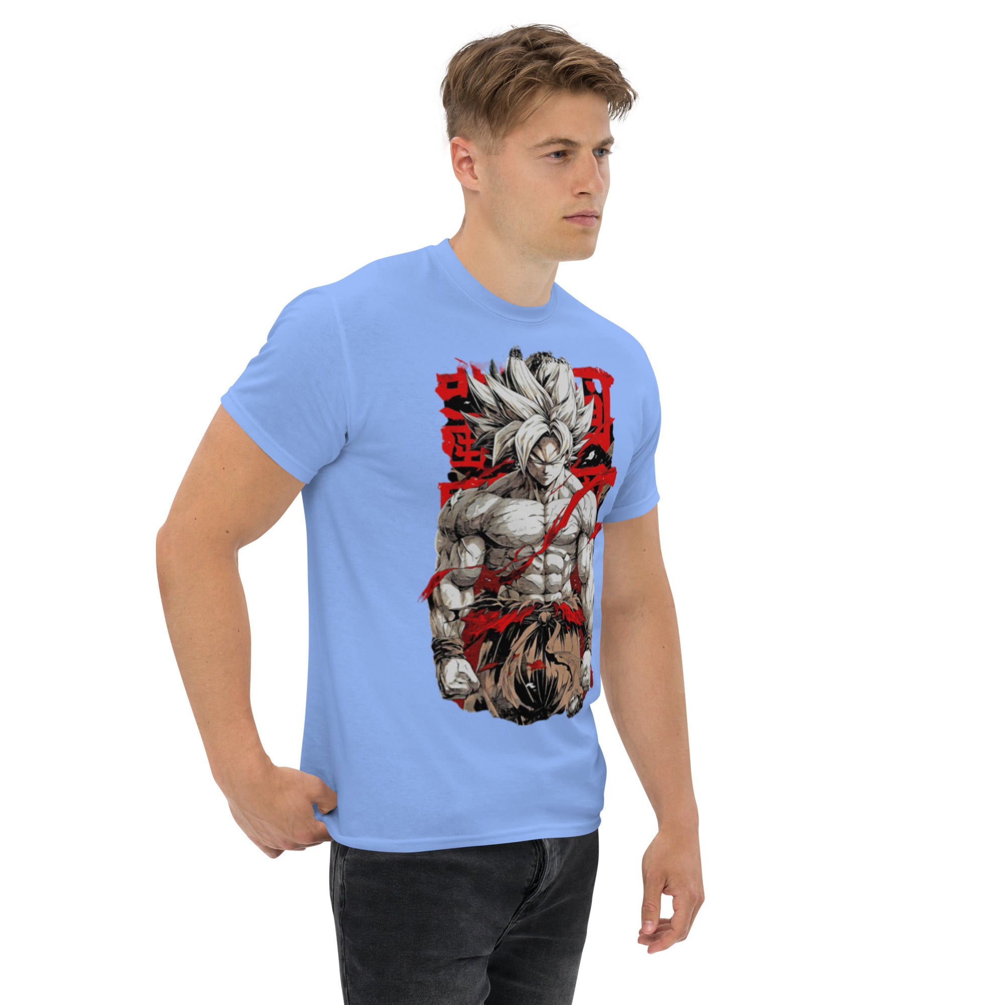 T-Shirt Unisex Stampata 100% Cotone – Confortevole – Design Super Son Goku-Biiply