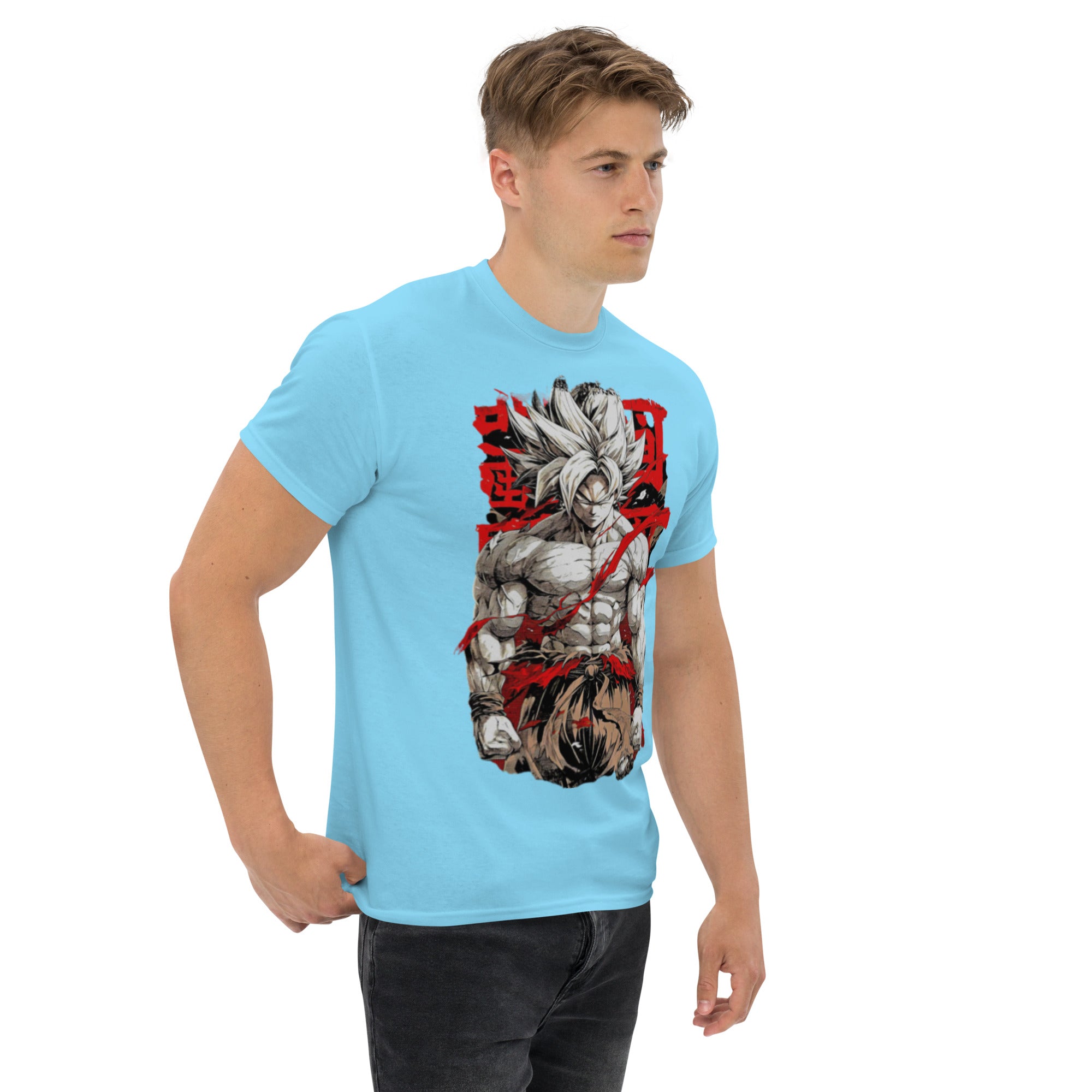 T-Shirt Unisex Stampata 100% Cotone – Confortevole – Design Super Son Goku-Biiply