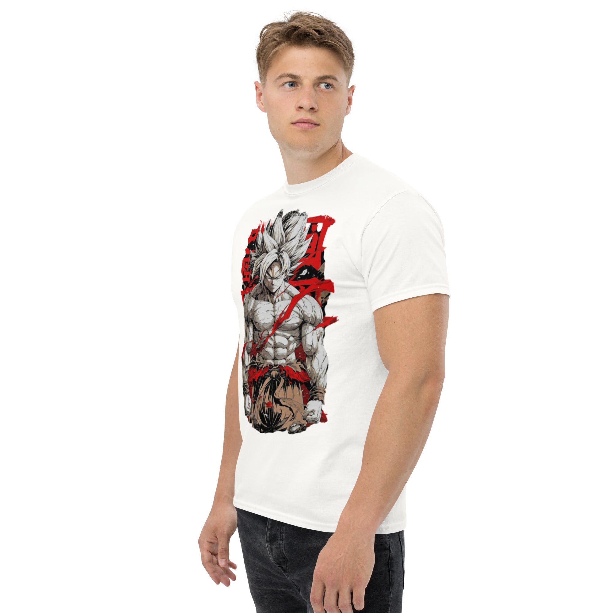 T-Shirt Unisex Stampata 100% Cotone – Confortevole – Design Super Son Goku-Biiply
