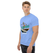 T-Shirt Unisex Stampata 100% Cotone – Confortevole – Design Surfing Paradise-Biiply