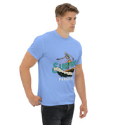 T-Shirt Unisex Stampata 100% Cotone – Confortevole – Design Surfing Paradise-Biiply