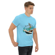 T-Shirt Unisex Stampata 100% Cotone – Confortevole – Design Surfing Paradise-Biiply