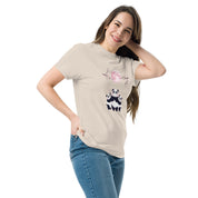 T-Shirt Unisex Stampata 100% Cotone – Confortevole – Design Sweet Panda-Biiply