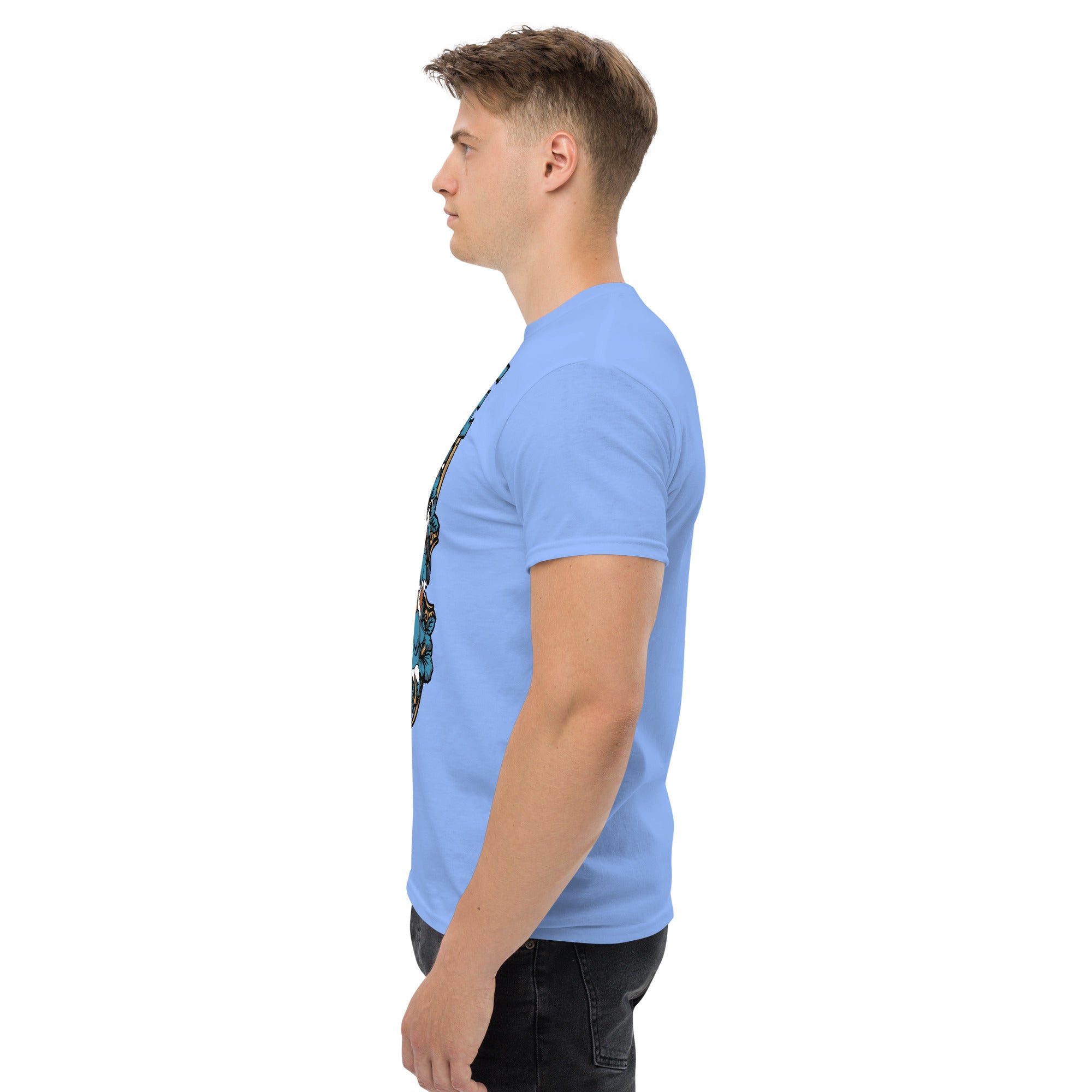 T-Shirt Unisex Stampata 100% Cotone – Confortevole – Design Tartaruga D'acqua Evoluta-Biiply