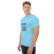 T-Shirt Unisex Stampata 100% Cotone – Confortevole – Design Vivere Con Senza Amore-Biiply
