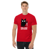 T-Shirt Unisex Stampata 100% Cotone – Confortevole – Design You Saw Nothing