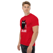T-Shirt Unisex Stampata 100% Cotone – Confortevole – Design You Saw Nothing-Biiply