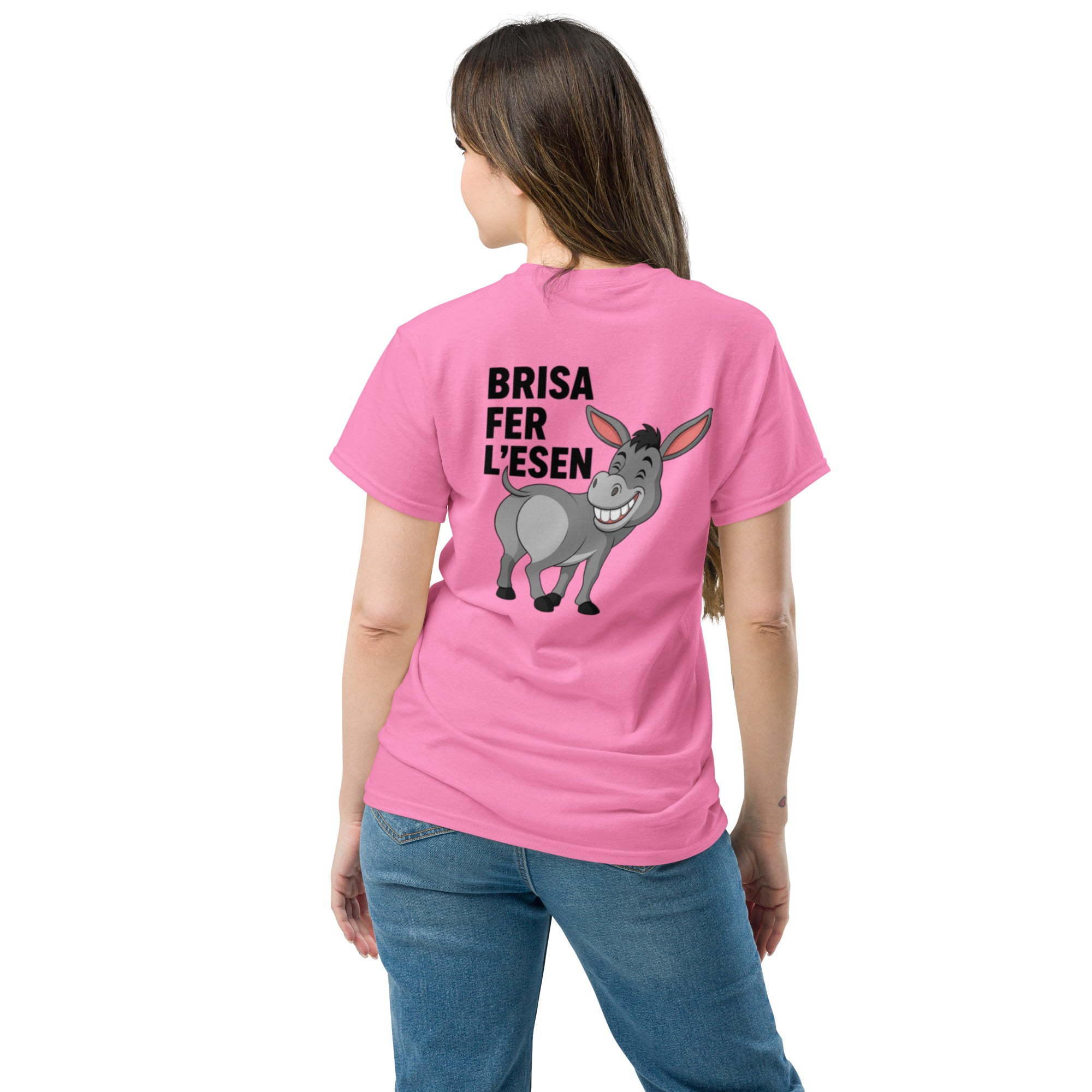 T-Shirt Unisex Stampata Posteriore 100% Cotone – Confortevole – Design Brisa Fer L'esen-Biiply