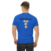 T-Shirt Unisex Stampata Posteriore 100% Cotone – Confortevole – Design Man Basic-Biiply