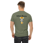 T-Shirt Unisex Stampata Posteriore 100% Cotone – Confortevole – Design Man Basic-Biiply