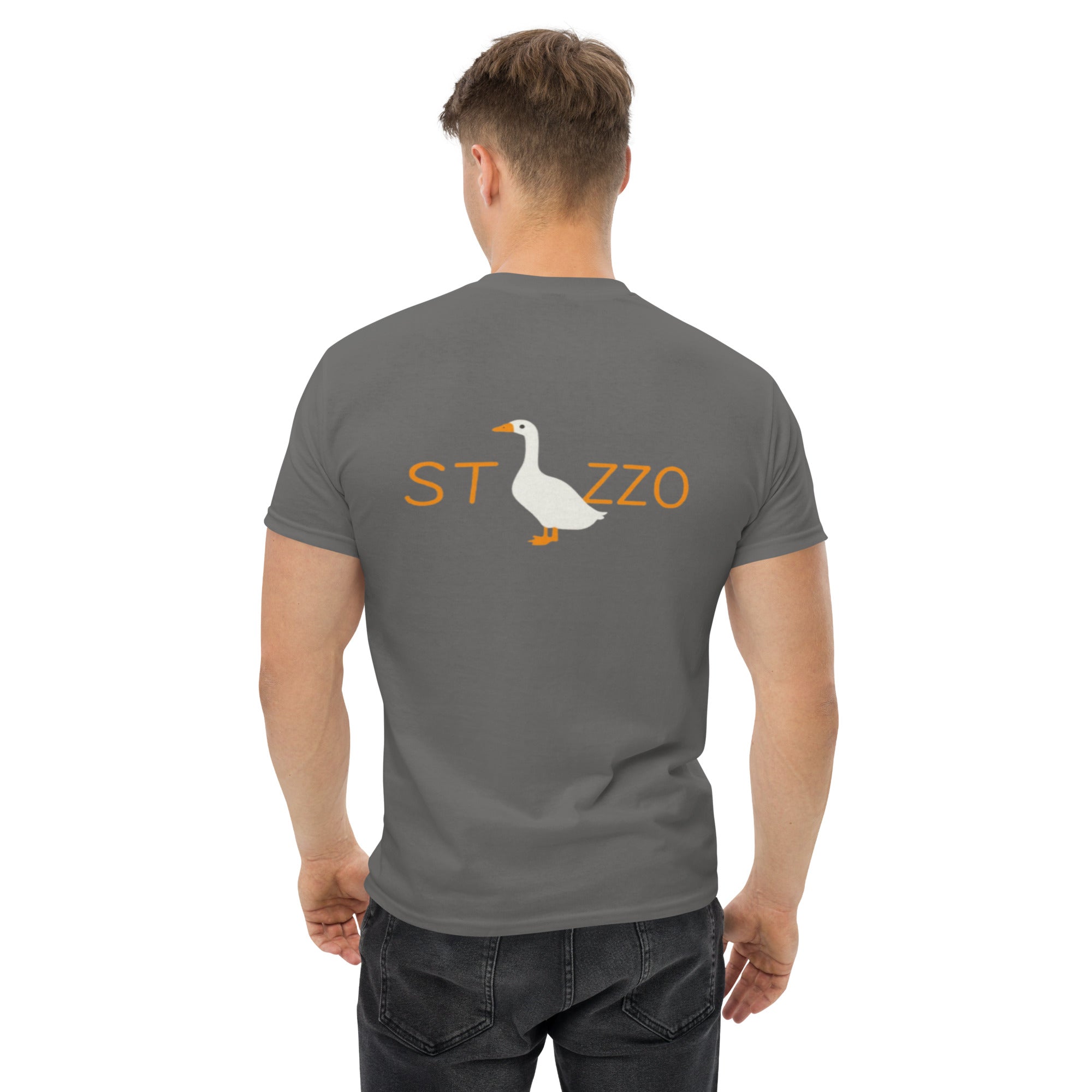T-Shirt Unisex Stampata Posteriore 100% Cotone – Confortevole – Design Stocazzo-Biiply