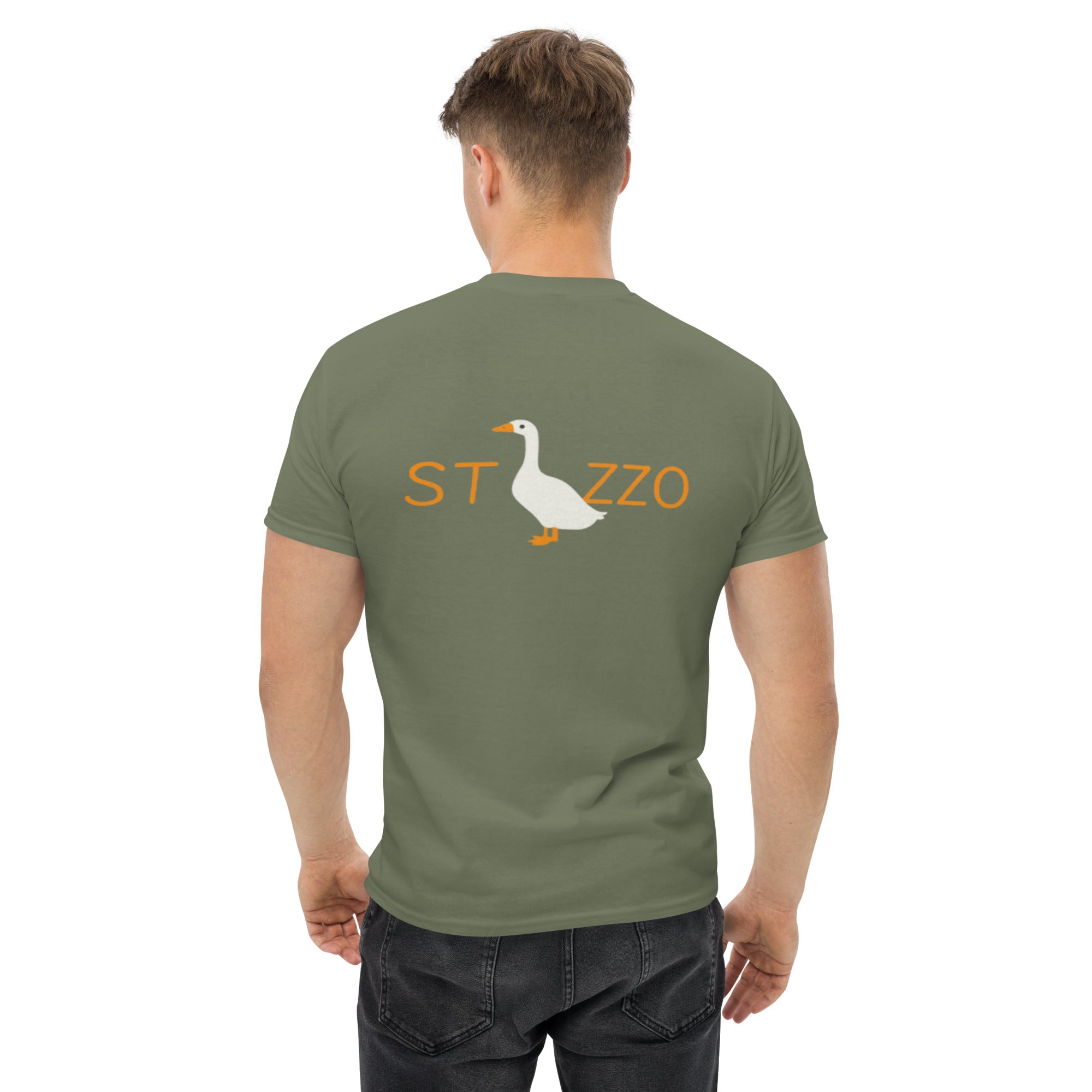 T-Shirt Unisex Stampata Posteriore 100% Cotone – Confortevole – Design Stocazzo-Biiply