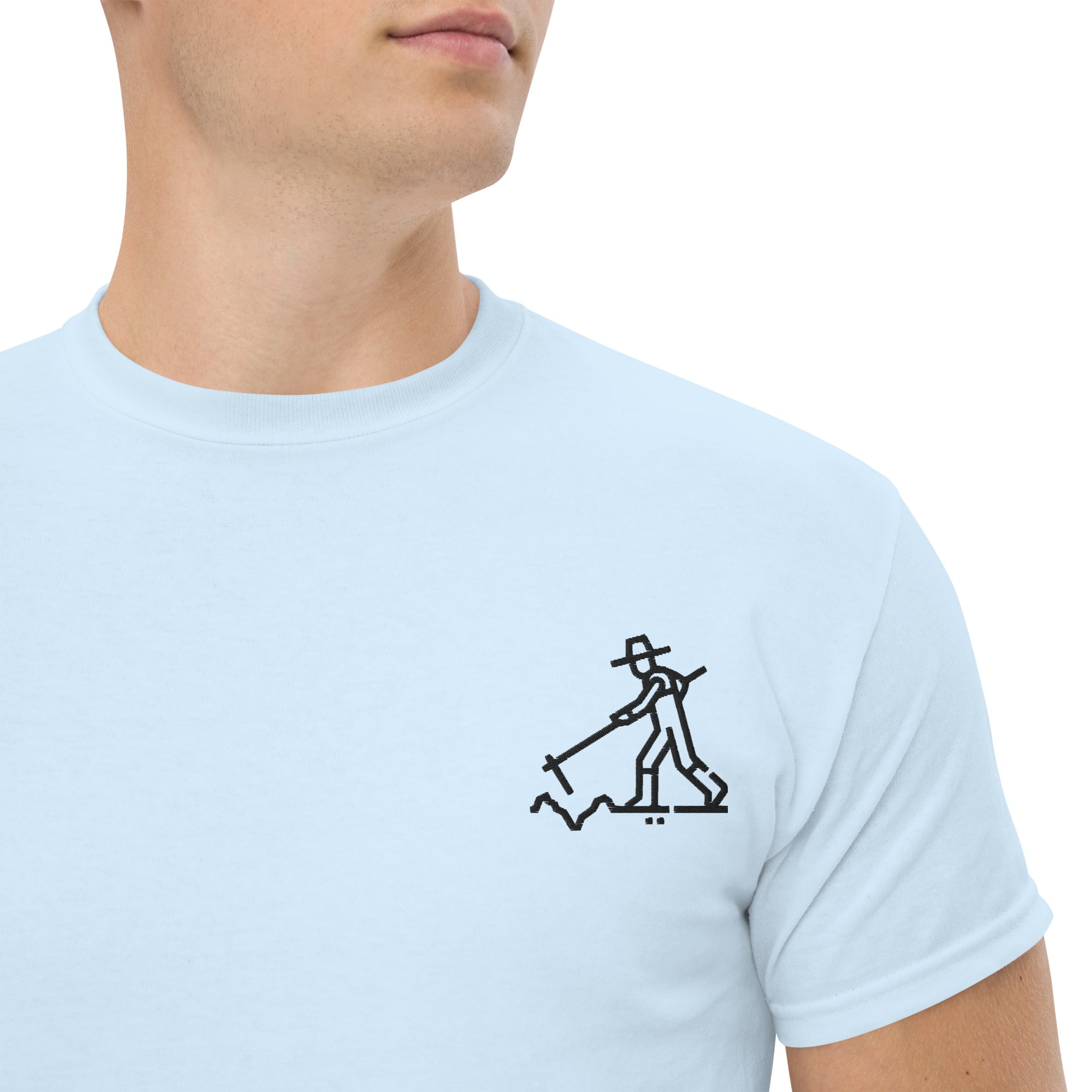 T-shirt Ricamata Unisex – 100% Cotone – Stile Streetwear e Confortevole – Agricoltore