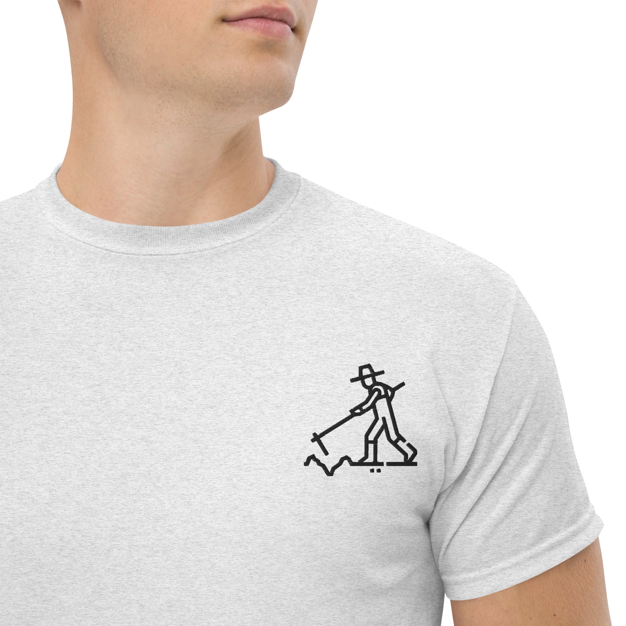 T-shirt Ricamata Unisex – 100% Cotone – Stile Streetwear e Confortevole – Agricoltore