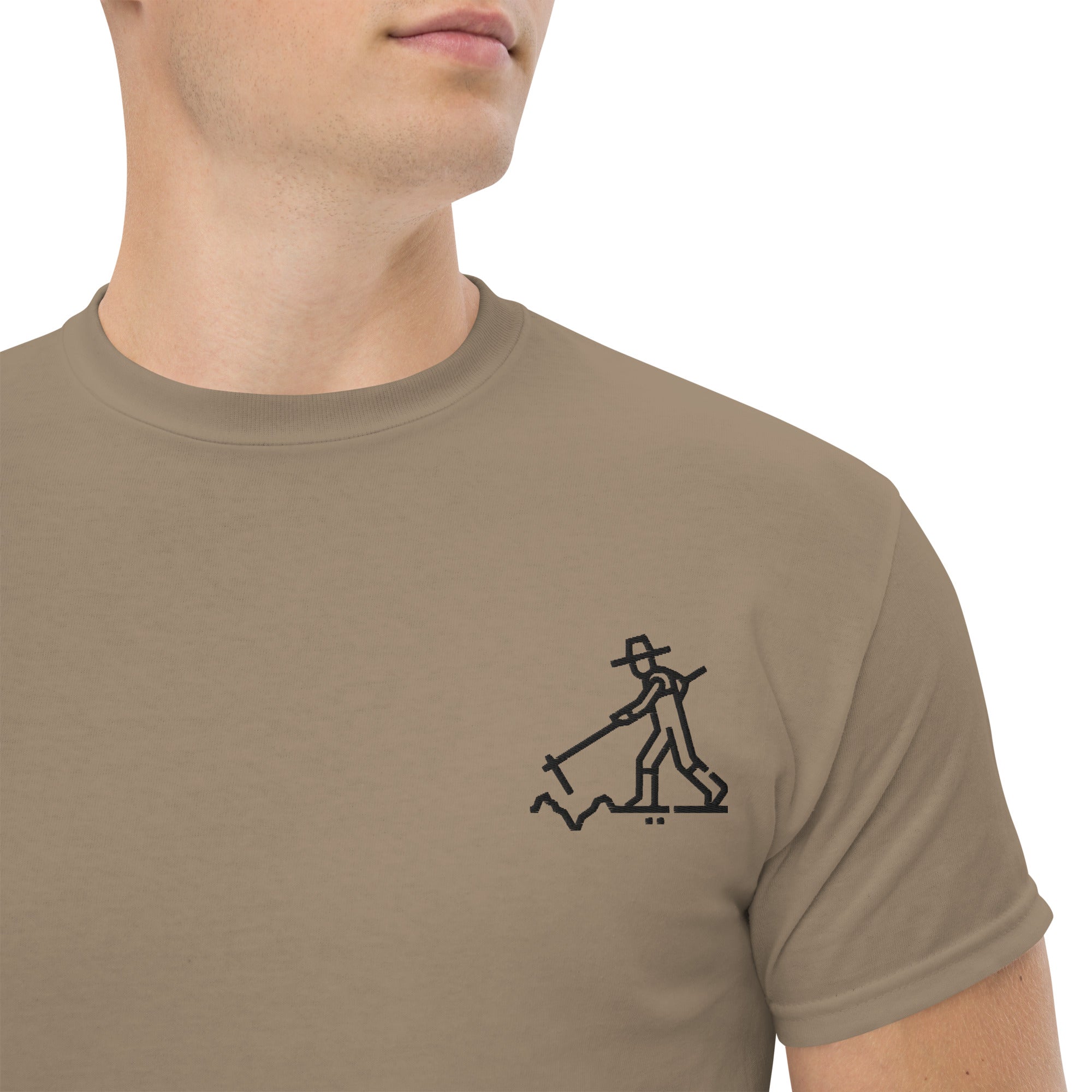 T-shirt Ricamata Unisex – 100% Cotone – Stile Streetwear e Confortevole – Agricoltore
