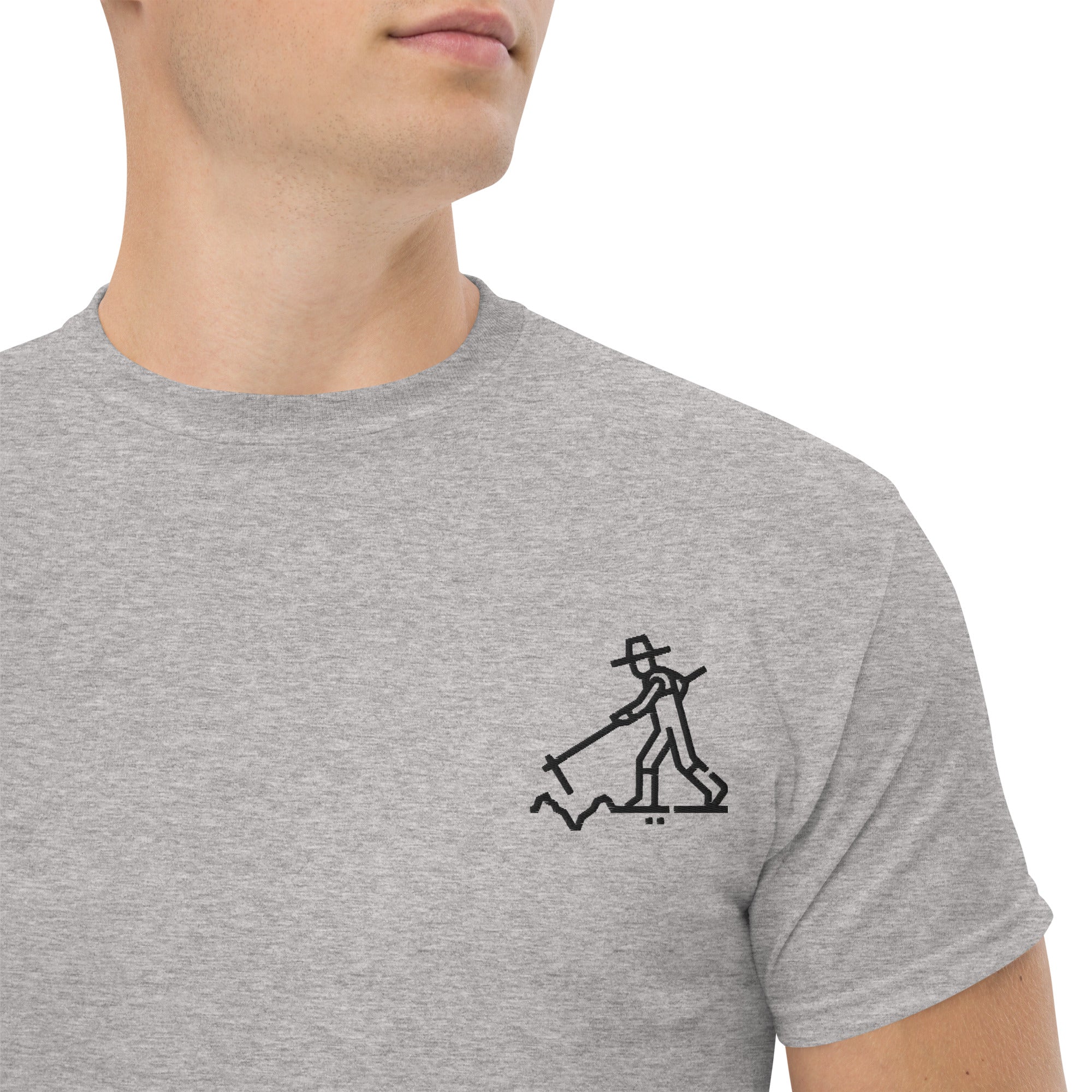 T-shirt Ricamata Unisex – 100% Cotone – Stile Streetwear e Confortevole – Agricoltore
