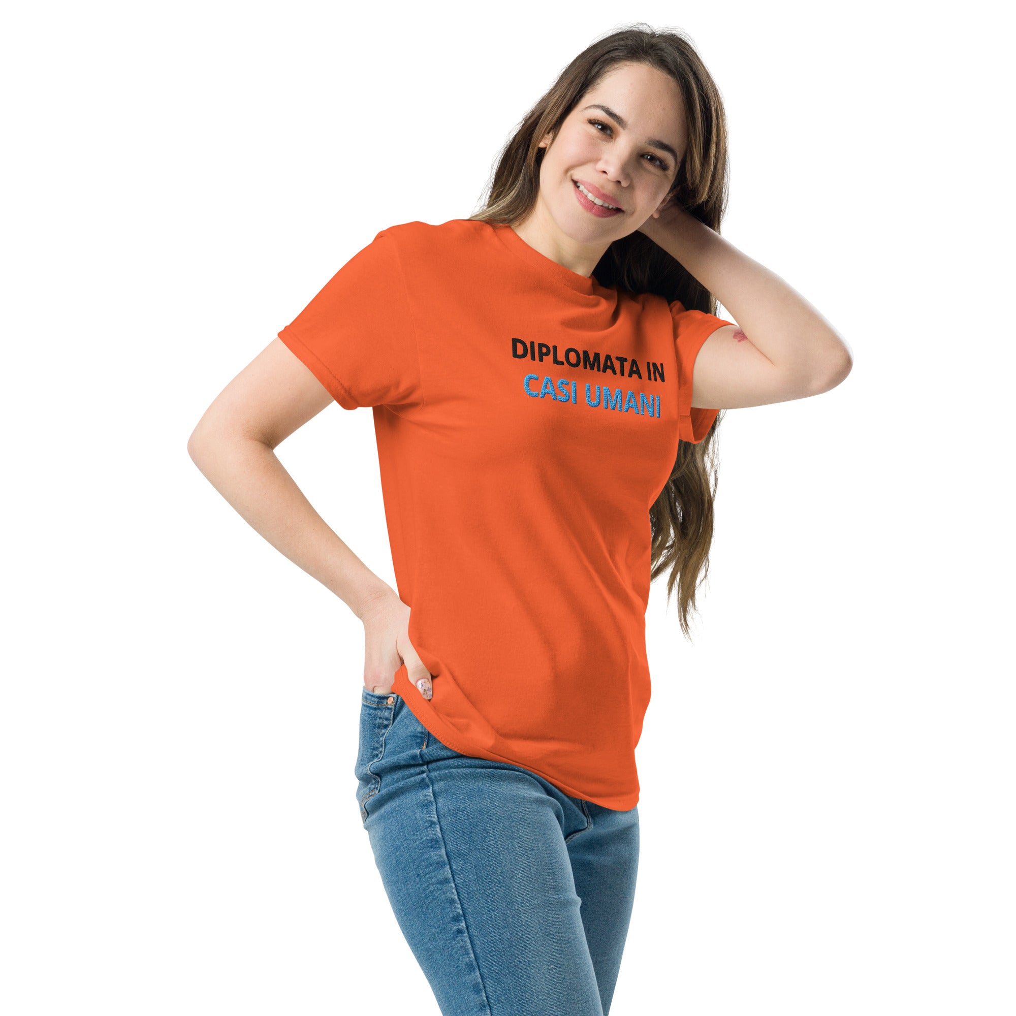 T-shirt Ricamata Unisex Diplomata in casi umani