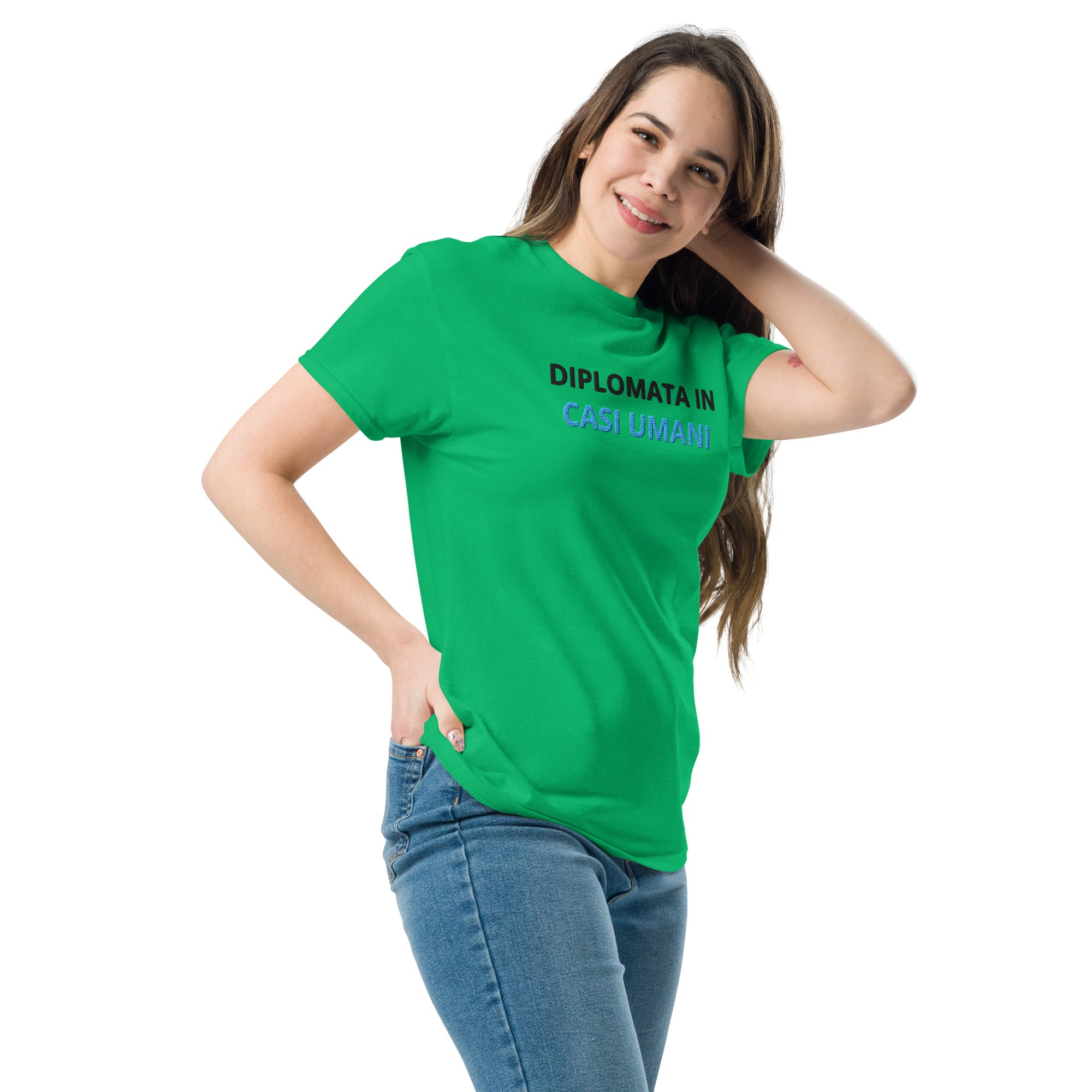 T-shirt Ricamata Unisex Diplomata in casi umani