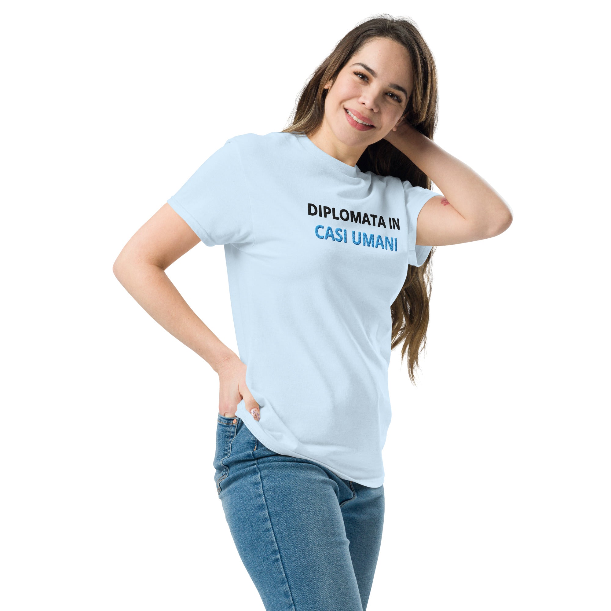 T-shirt Ricamata Unisex Diplomata in casi umani