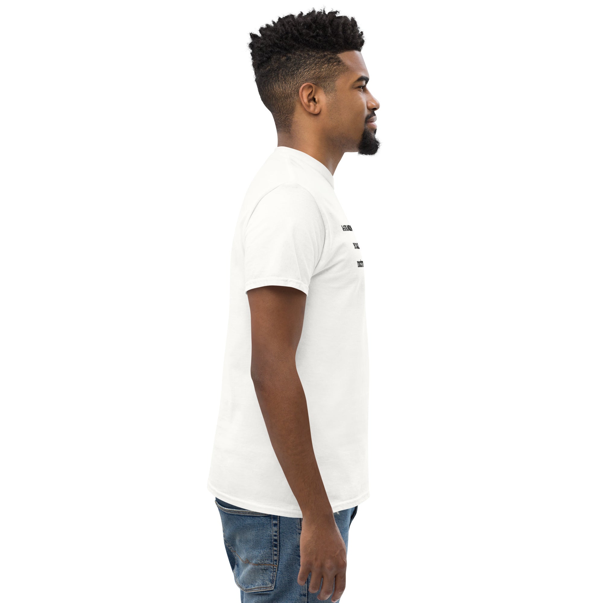 T-shirt Unisex Ricamata Discùter Con Un Caiòun!