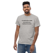 T-shirt Unisex Ricamata Discùter Con Un Caiòun!