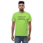 T-shirt Unisex Ricamata Discùter Con Un Caiòun!