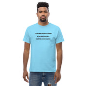 T-shirt Unisex Ricamata Discùter Con Un Caiòun!