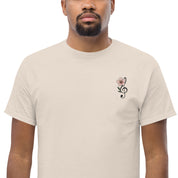 T-shirt Ricamata Unisex – 100% Cotone – Stile Streetwear e Confortevole – Fiore di Ciliegio