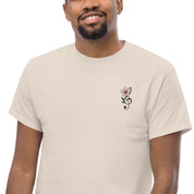 T-shirt Ricamata Unisex – 100% Cotone – Stile Streetwear e Confortevole – Fiore di Ciliegio