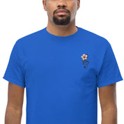 T-shirt Ricamata Unisex – 100% Cotone – Stile Streetwear e Confortevole – Fiore di Ciliegio