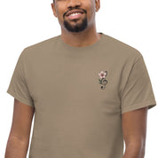 T-shirt Ricamata Unisex – 100% Cotone – Stile Streetwear e Confortevole – Fiore di Ciliegio