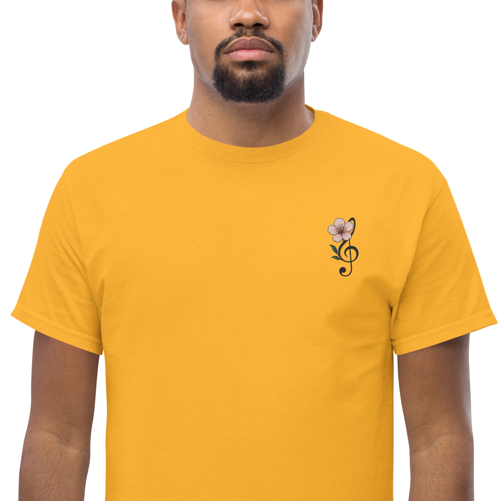 T-shirt Unisex Ricamata Fiore di Ciliegio