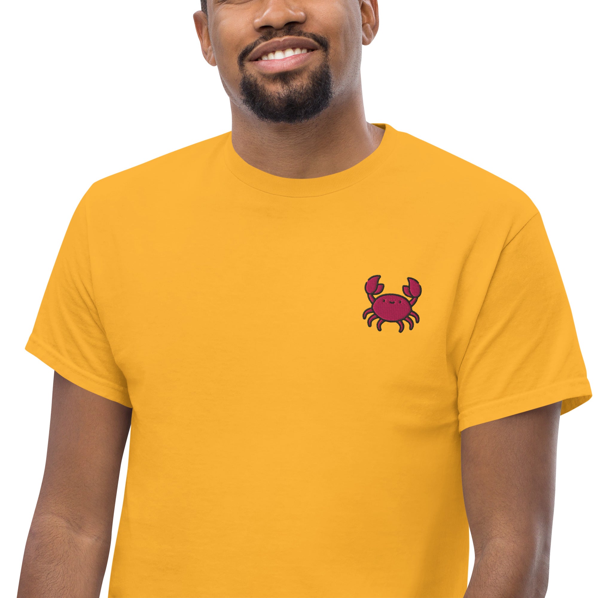 T-shirt Ricamata Unisex – 100% Cotone – Stile Streetwear e Confortevole – Granchio