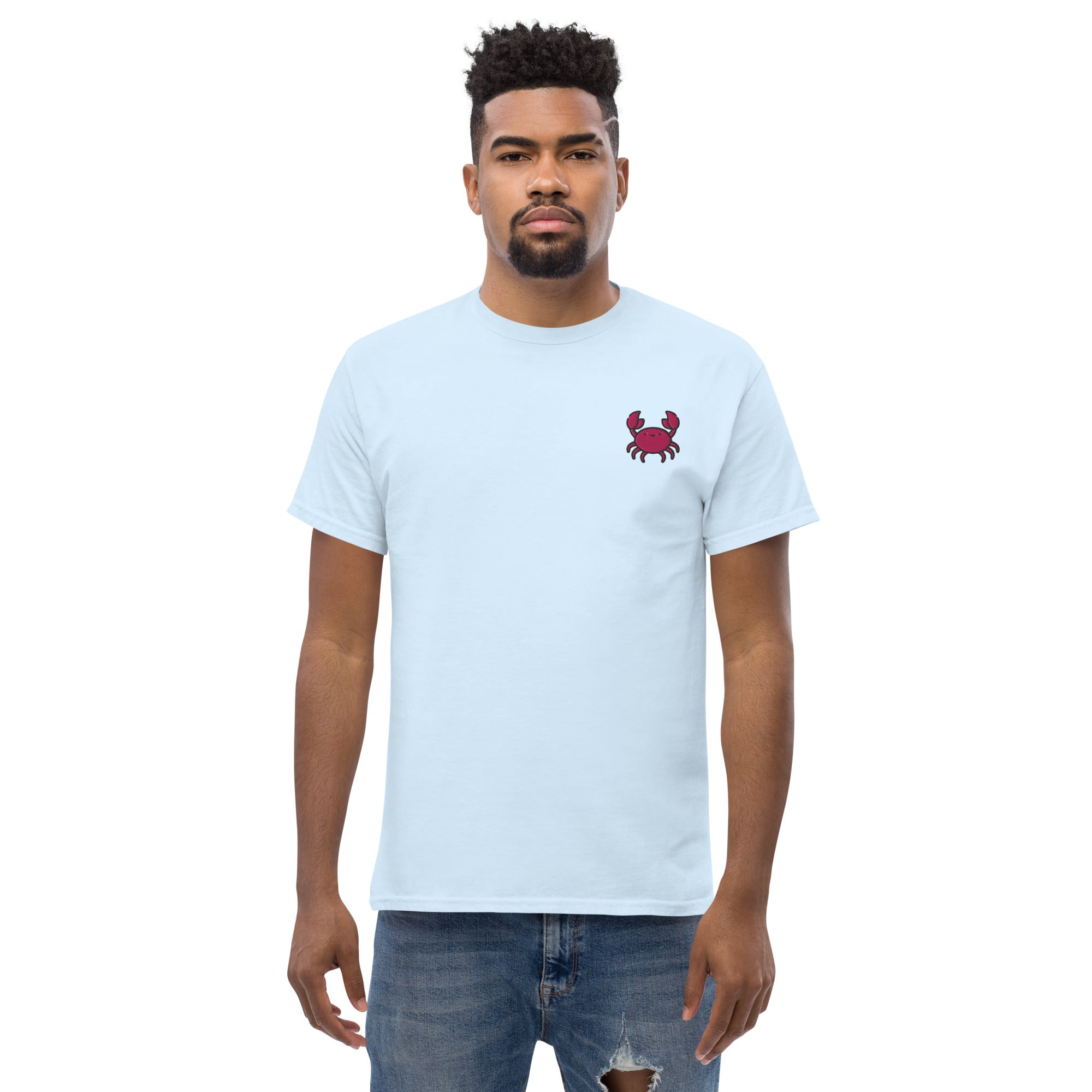 T-shirt Ricamata Unisex – 100% Cotone – Stile Streetwear e Confortevole – Granchio
