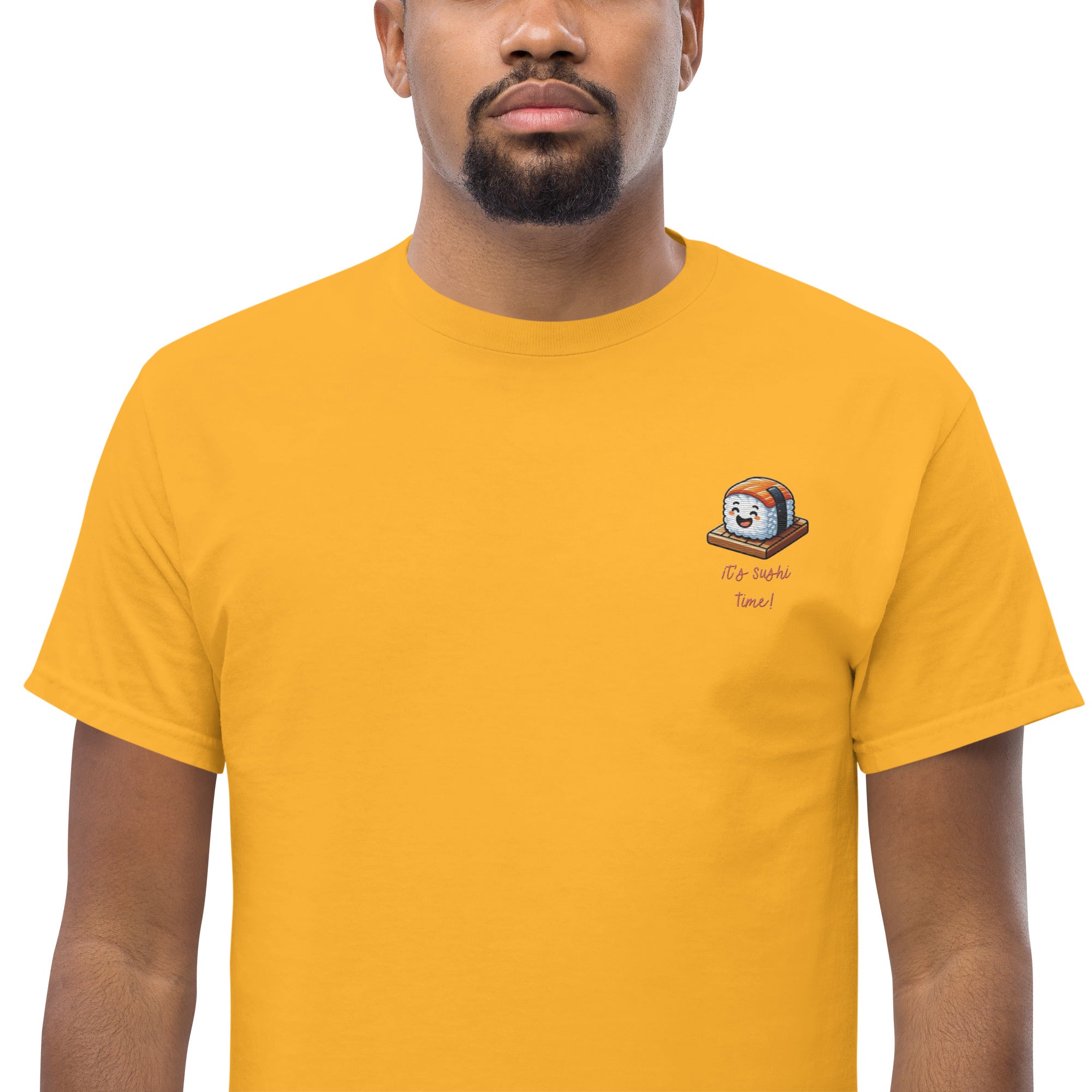 T-shirt Ricamata Unisex – 100% Cotone – Stile Streetwear e Confortevole – It's Sushi Time