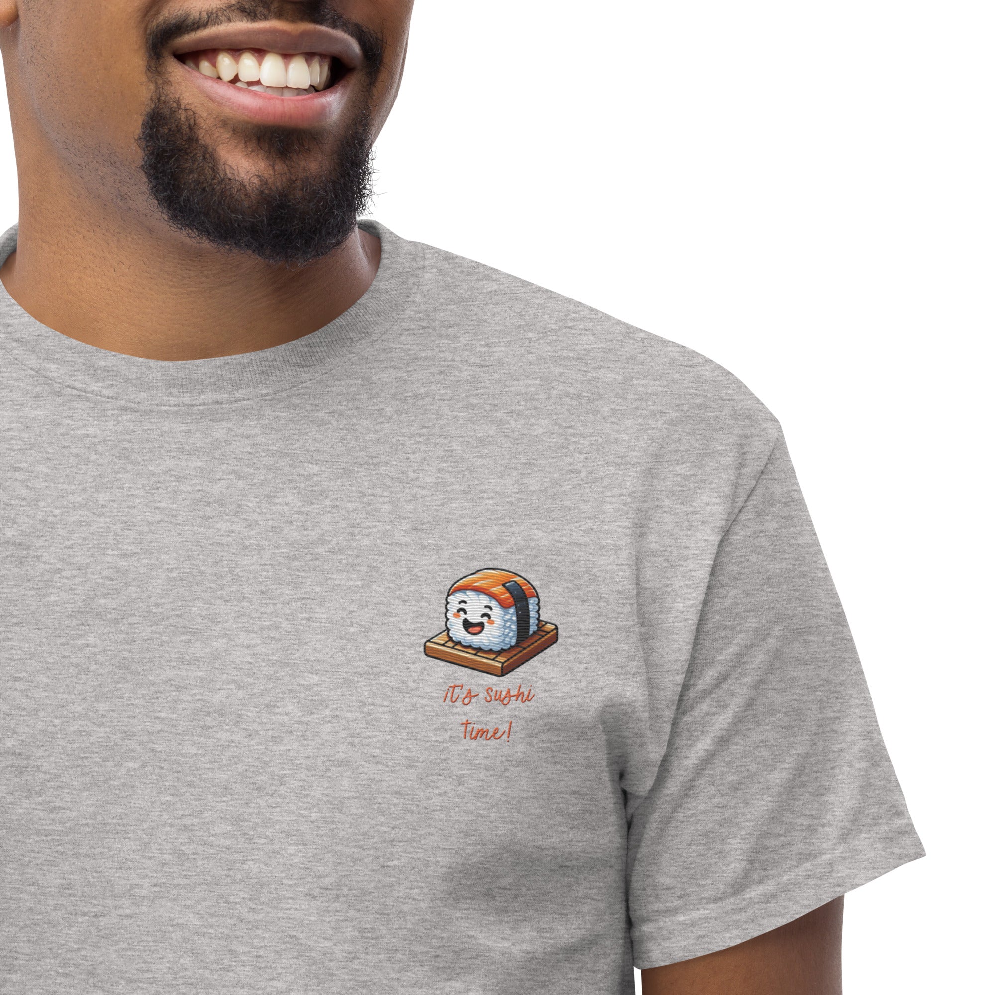 T-shirt Ricamata Unisex – 100% Cotone – Stile Streetwear e Confortevole – It's Sushi Time