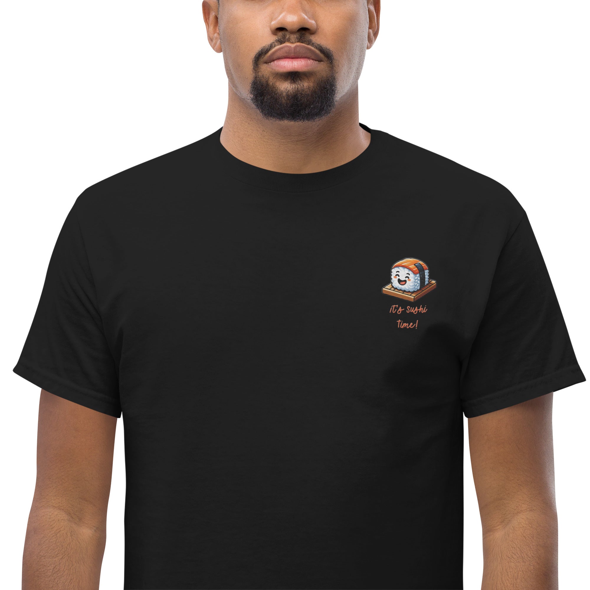 T-shirt Ricamata Unisex – 100% Cotone – Stile Streetwear e Confortevole – It's Sushi Time