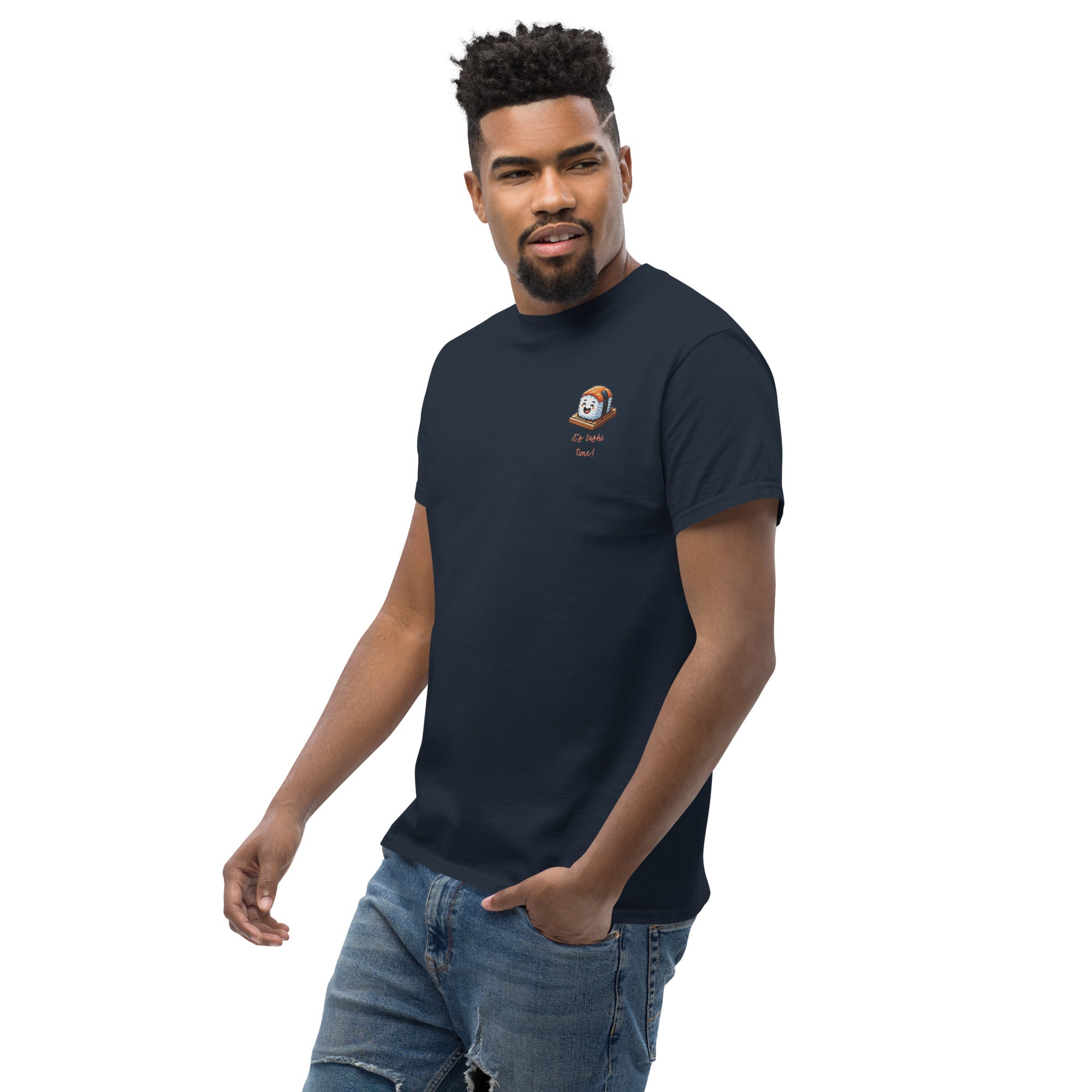T-shirt Ricamata Unisex – 100% Cotone – Stile Streetwear e Confortevole – It's Sushi Time