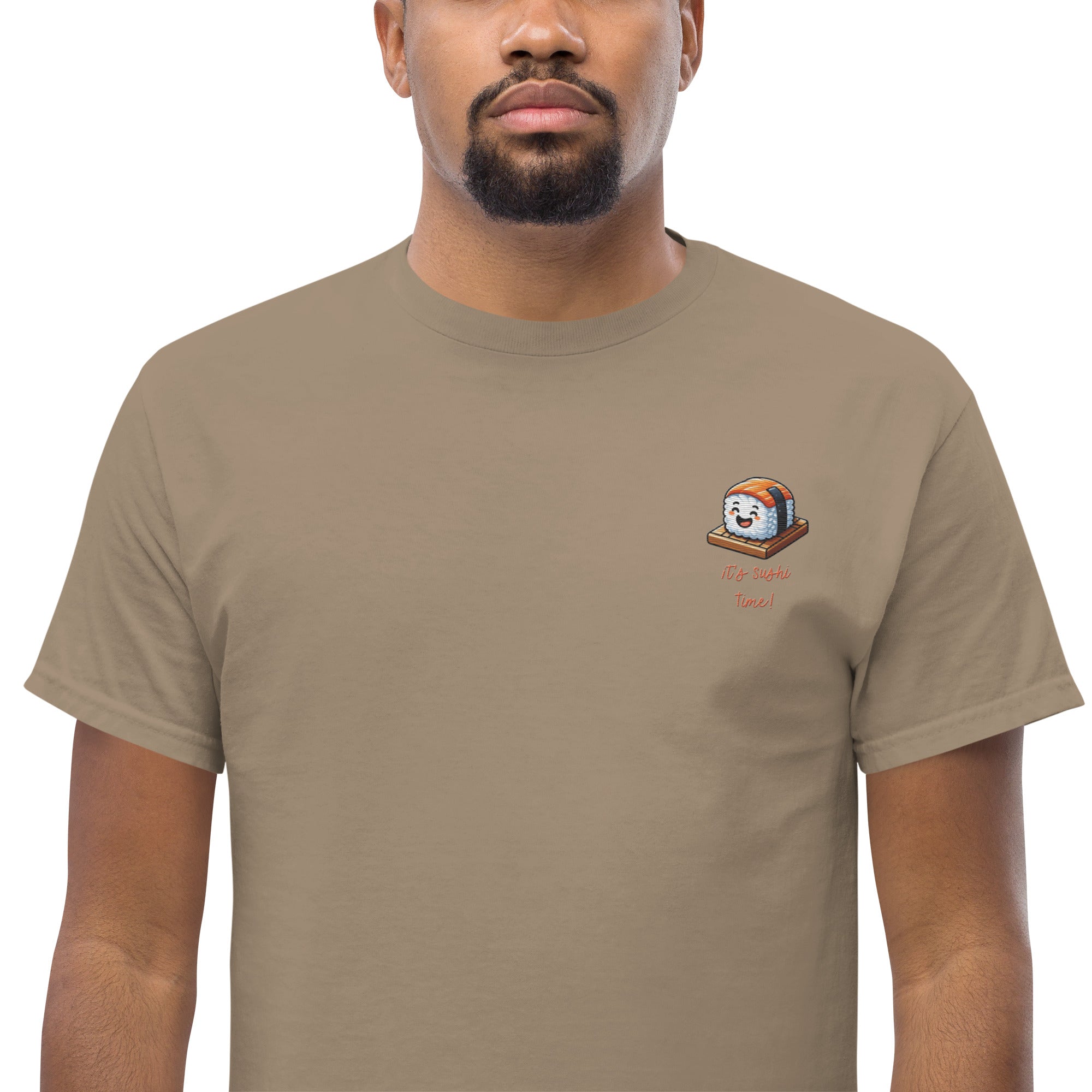 T-shirt Ricamata Unisex – 100% Cotone – Stile Streetwear e Confortevole – It's Sushi Time