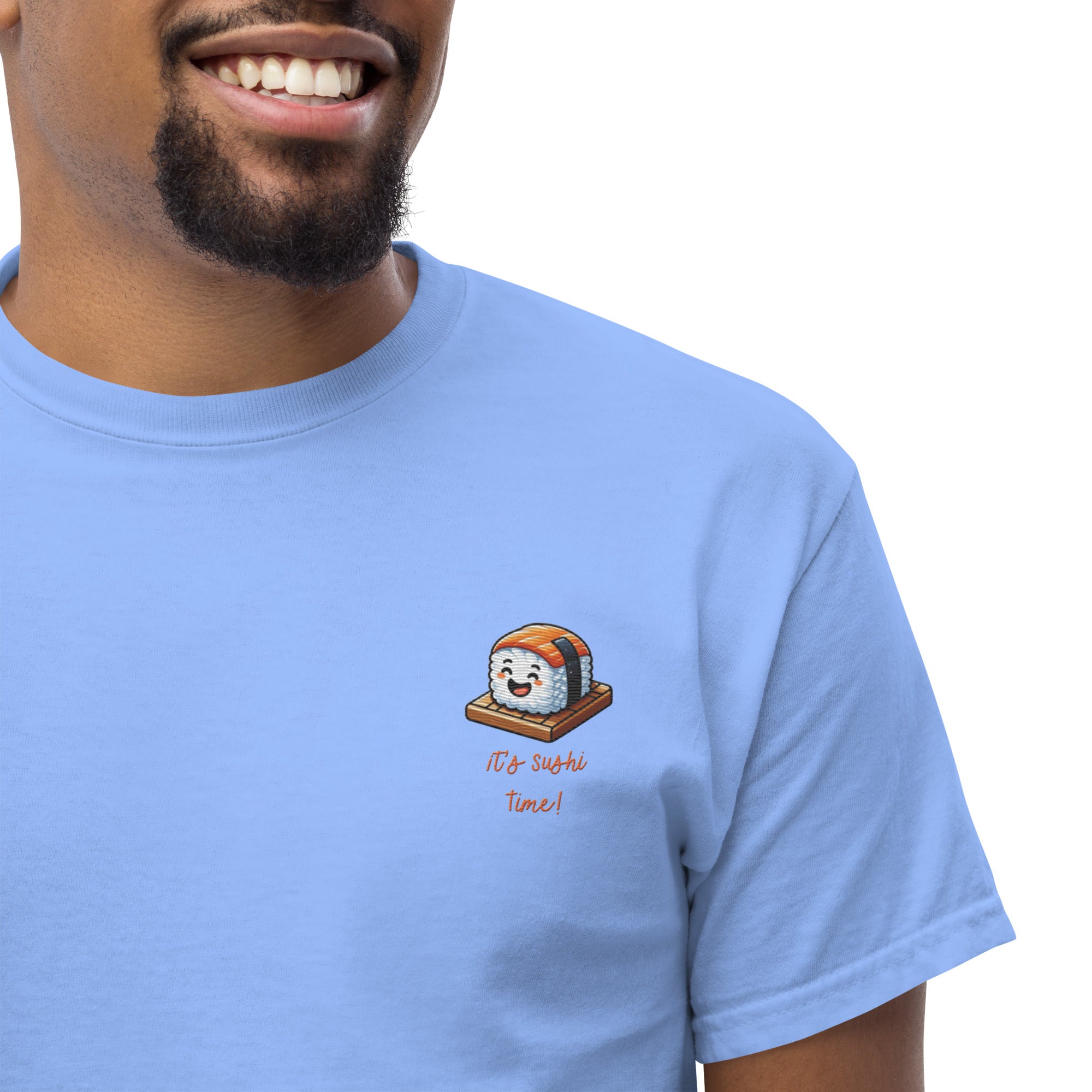 T-shirt Ricamata Unisex – 100% Cotone – Stile Streetwear e Confortevole – It's Sushi Time