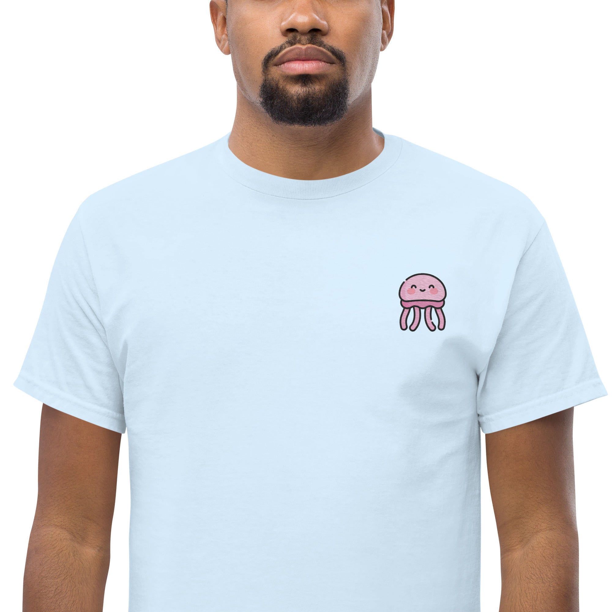 T-shirt Ricamata Unisex – 100% Cotone – Stile Streetwear e Confortevole – Medusa Felice