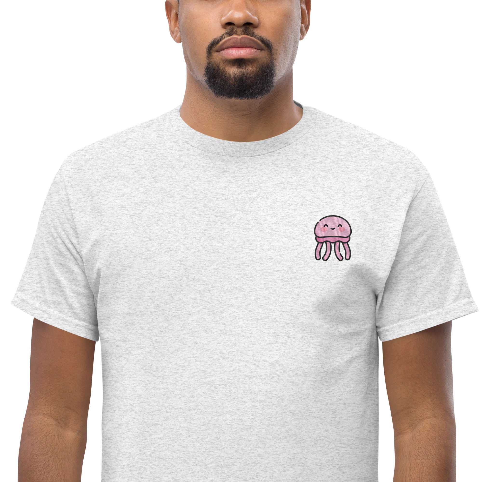 T-shirt Ricamata Unisex – 100% Cotone – Stile Streetwear e Confortevole – Medusa Felice