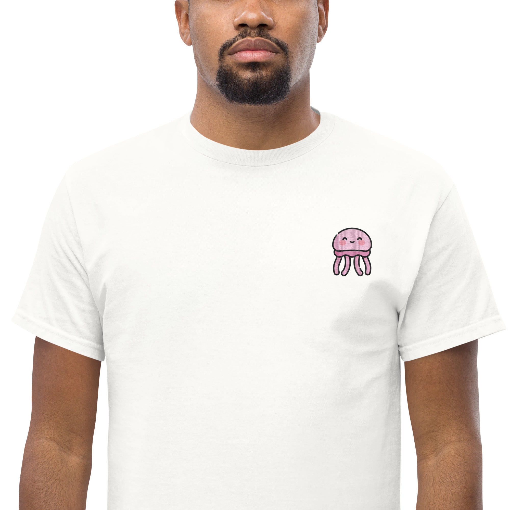 T-shirt Ricamata Unisex – 100% Cotone – Stile Streetwear e Confortevole – Medusa Felice