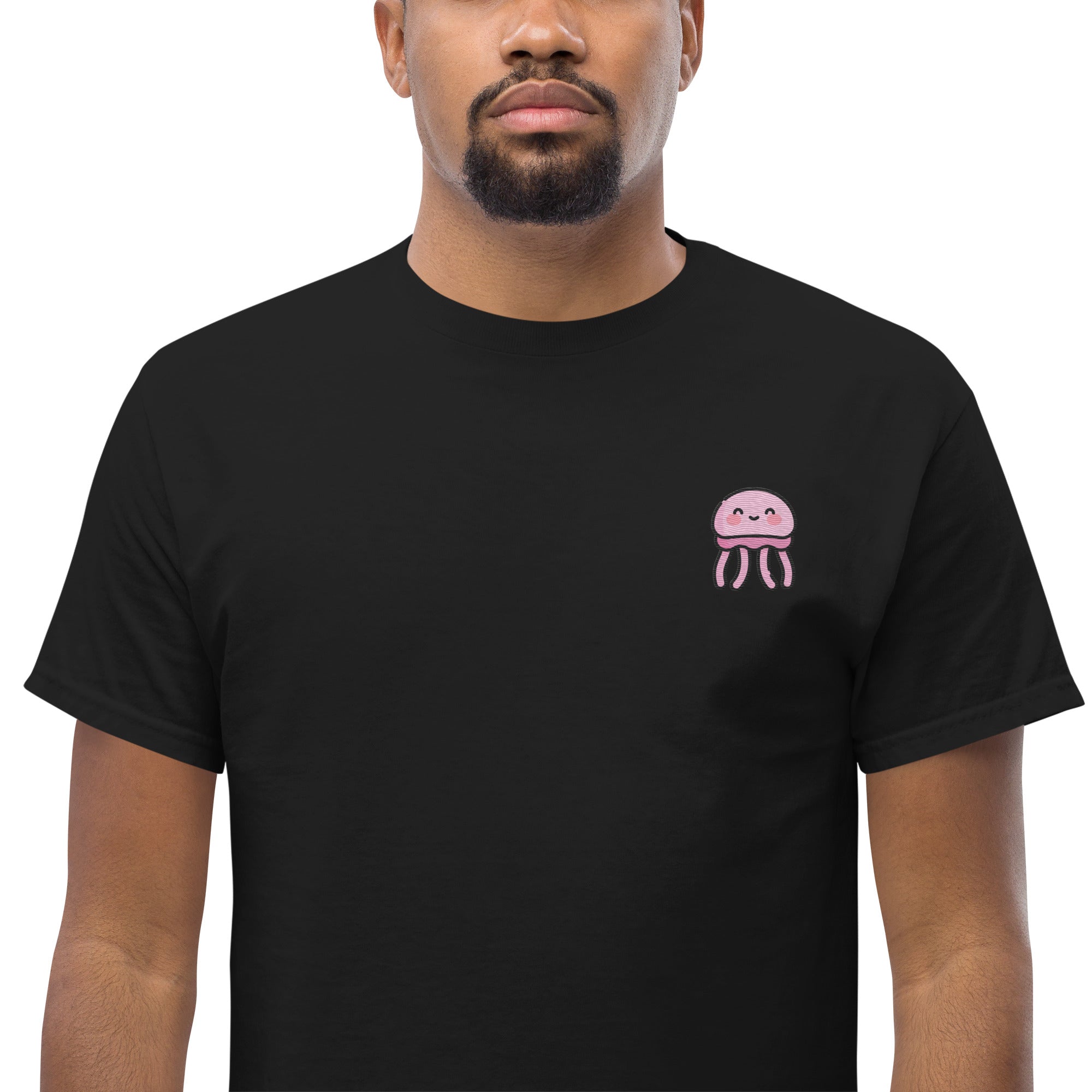 T-shirt Ricamata Unisex – 100% Cotone – Stile Streetwear e Confortevole – Medusa Felice