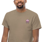 T-shirt Ricamata Unisex – 100% Cotone – Stile Streetwear e Confortevole – Medusa Felice