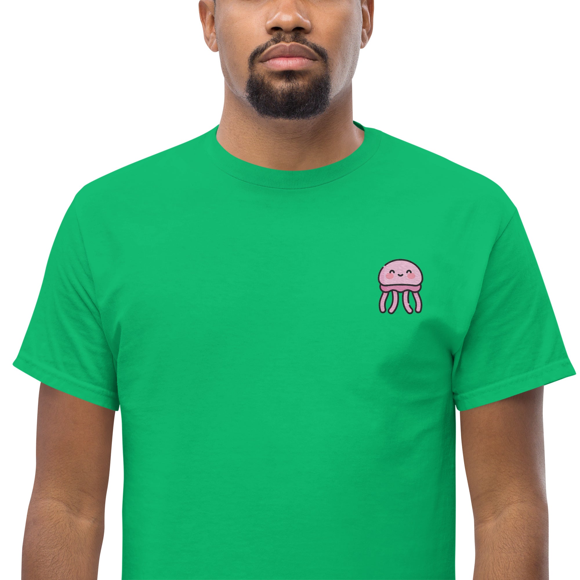 T-shirt Ricamata Unisex – 100% Cotone – Stile Streetwear e Confortevole – Medusa Felice